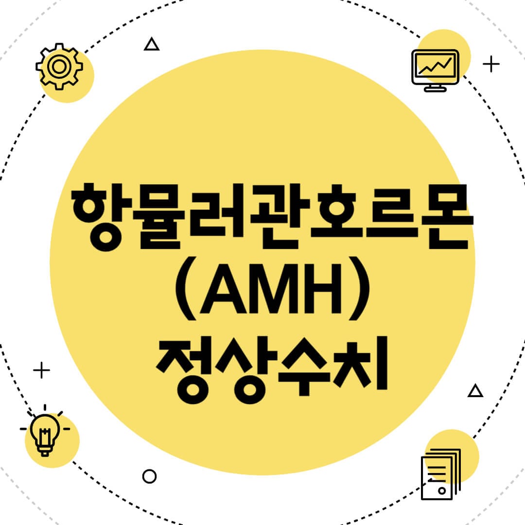 항뮬러관호르몬 AMH 정상 수치